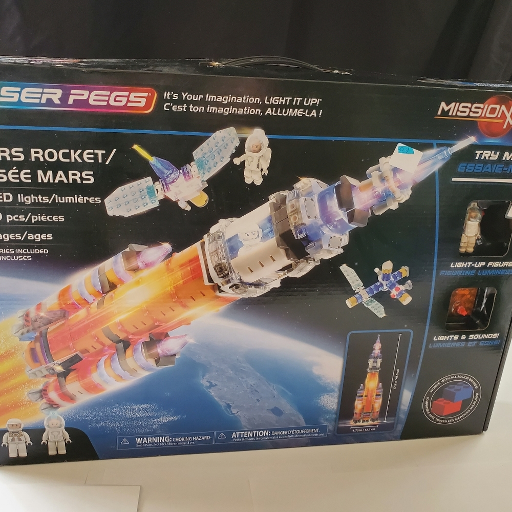 Laser Pegs Building Blocks Playset, Mission Mars C